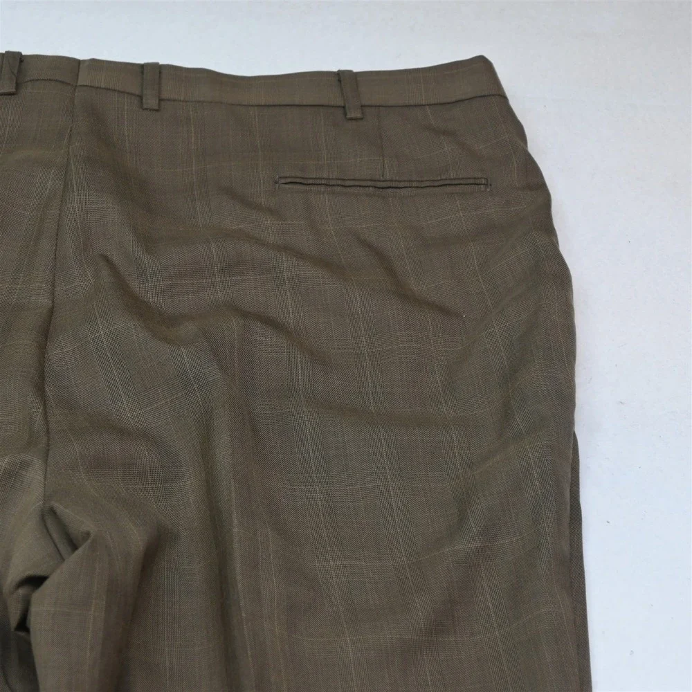 Stacy Adams 50L 44x34 Brown Glenn Check Mens Jacket Pants Suit